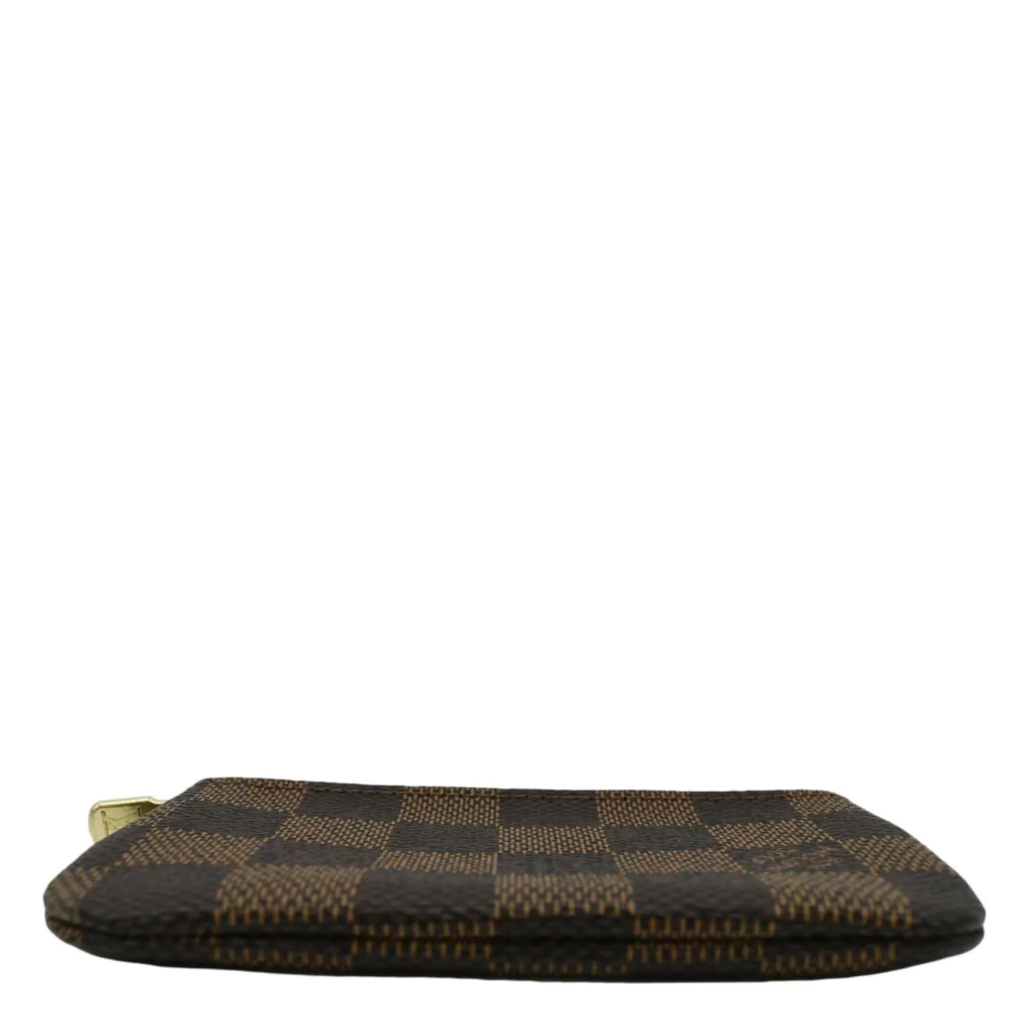 LOUIS VUITTON Pochette Key Cles Damier Ebene Coin Case Brown