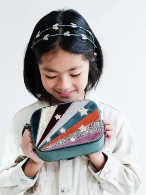 Luxe Velvet Stripe Bag