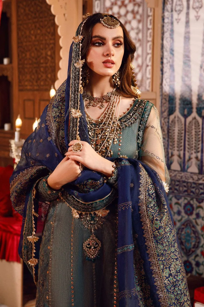 MARIA B | MBROIDERED COLLECTION 2022/23 | Peacock Shades (BD-2508)