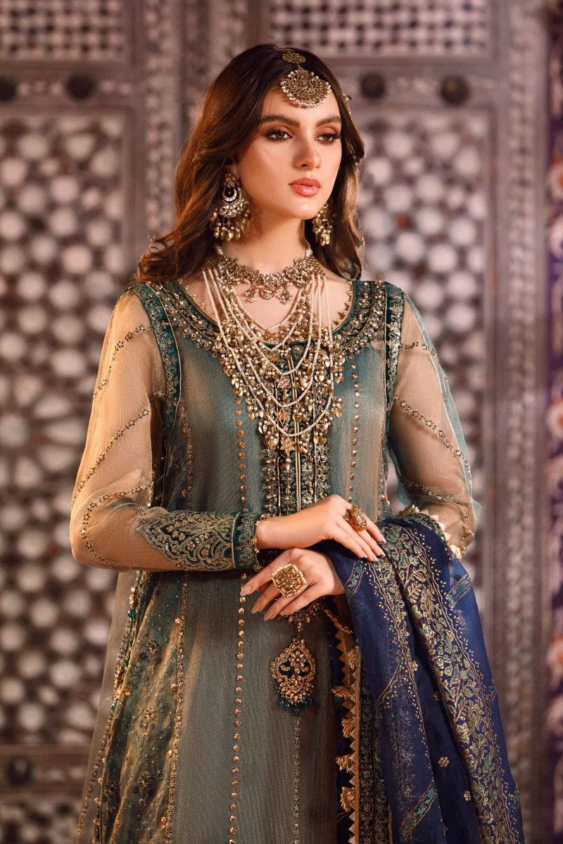 MARIA B | MBROIDERED COLLECTION 2022/23 | Peacock Shades (BD-2508)