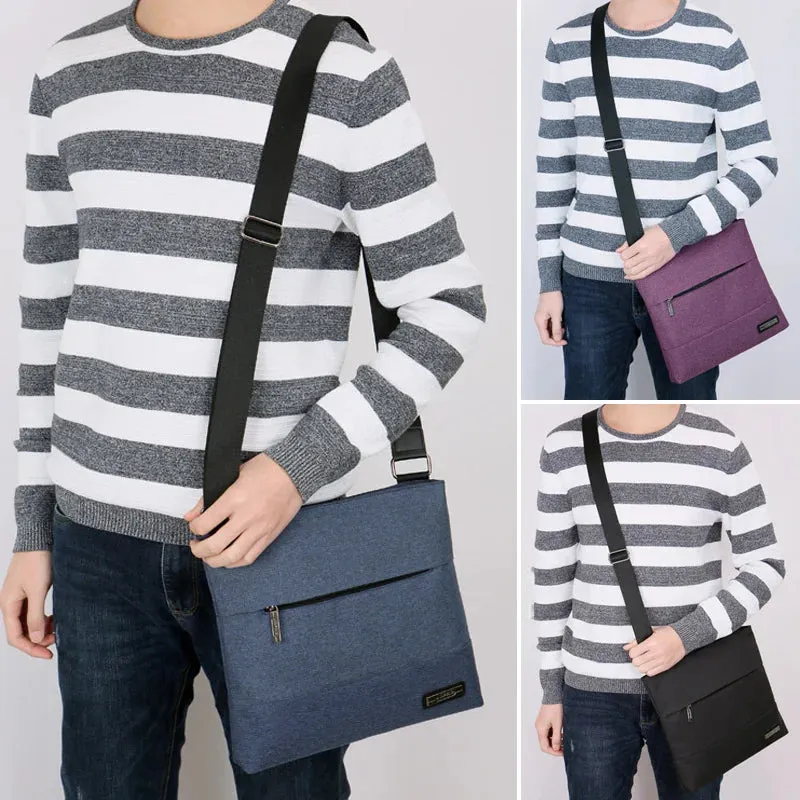 Men's Crossbody Bag Business Leisure Fashion Travel Outdoor Tablet Computer Bag Japanese Simple Waterproof Men's Shoulder Bag