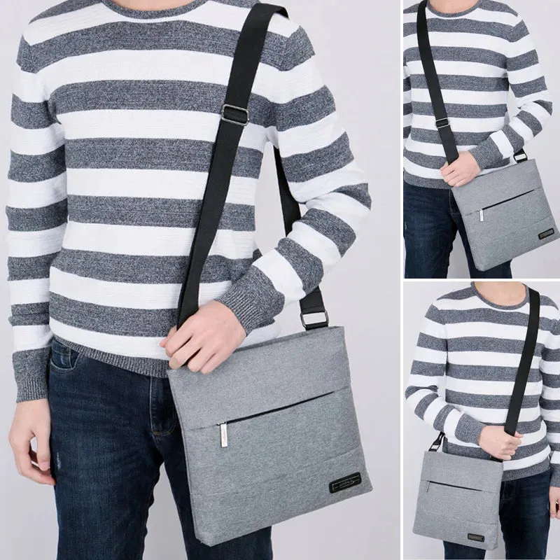 Men's Crossbody Bag Business Leisure Fashion Travel Outdoor Tablet Computer Bag Japanese Simple Waterproof Men's Shoulder Bag