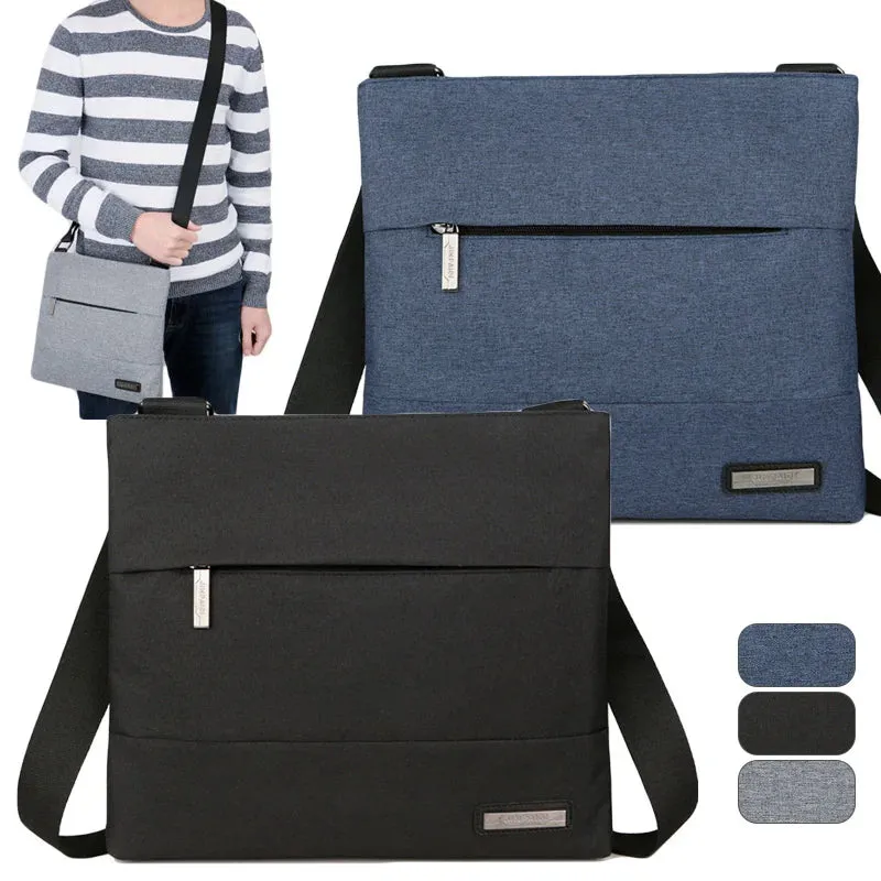 Men's Crossbody Bag Business Leisure Fashion Travel Outdoor Tablet Computer Bag Japanese Simple Waterproof Men's Shoulder Bag