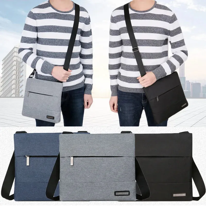 Men's Crossbody Bag Business Leisure Fashion Travel Outdoor Tablet Computer Bag Japanese Simple Waterproof Men's Shoulder Bag