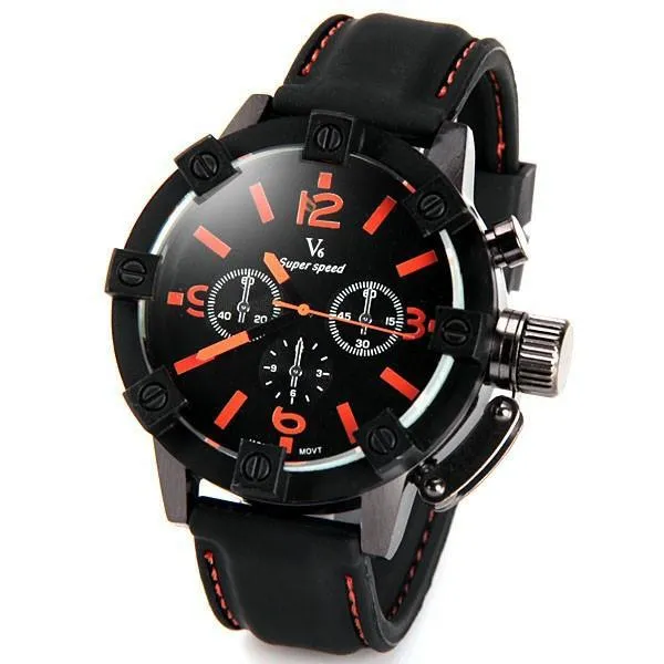 Men's Vogue Thick Case Analog Business Watch