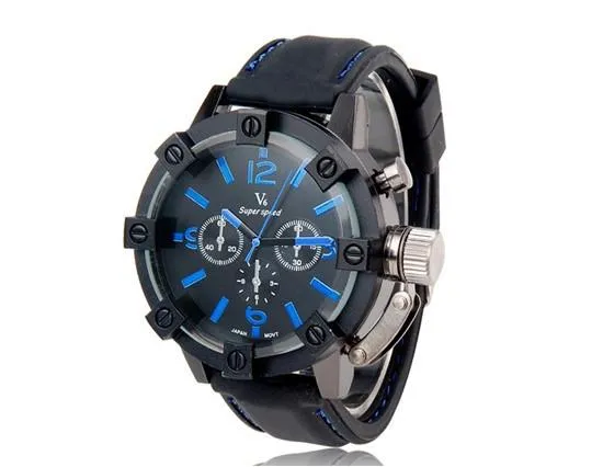 Men's Vogue Thick Case Analog Business Watch
