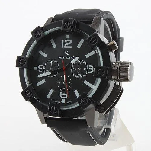Men's Vogue Thick Case Analog Business Watch
