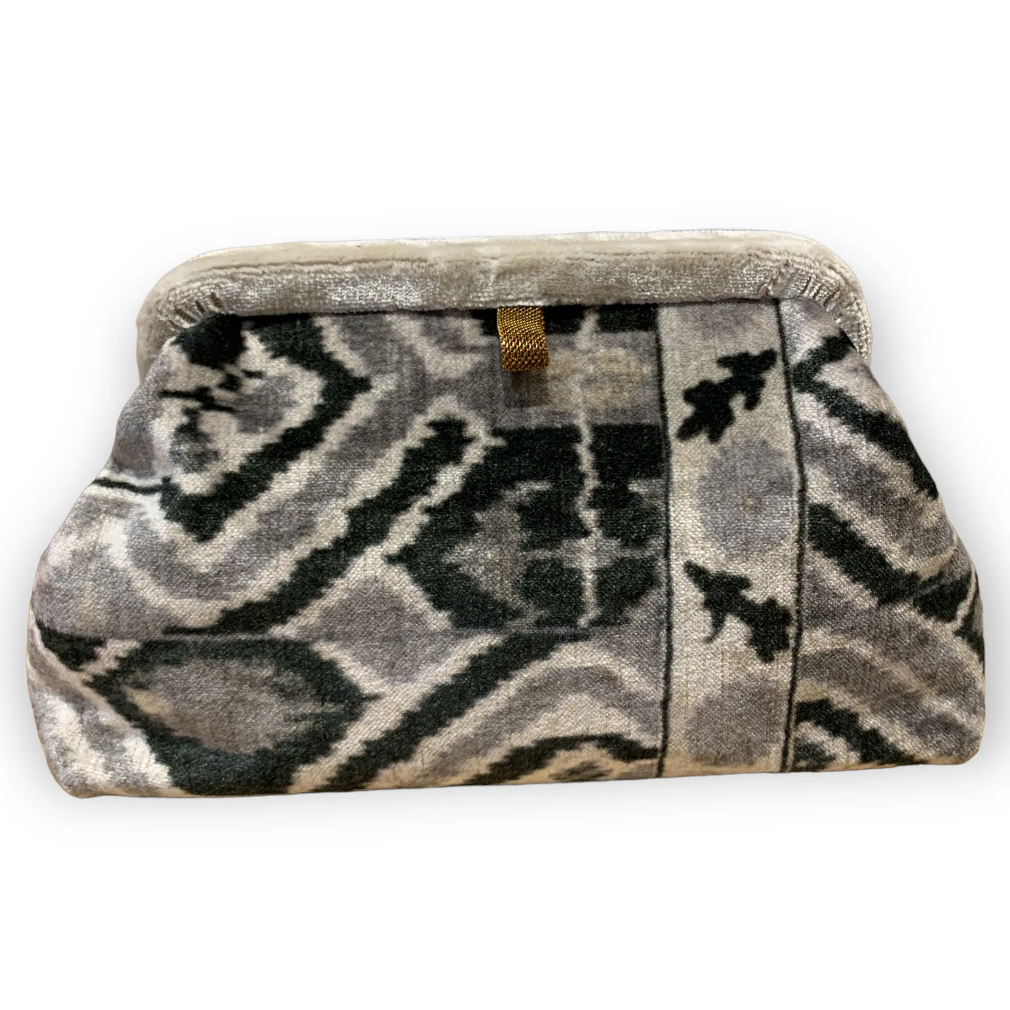 MP - Liette Velvet Clutch | Grey