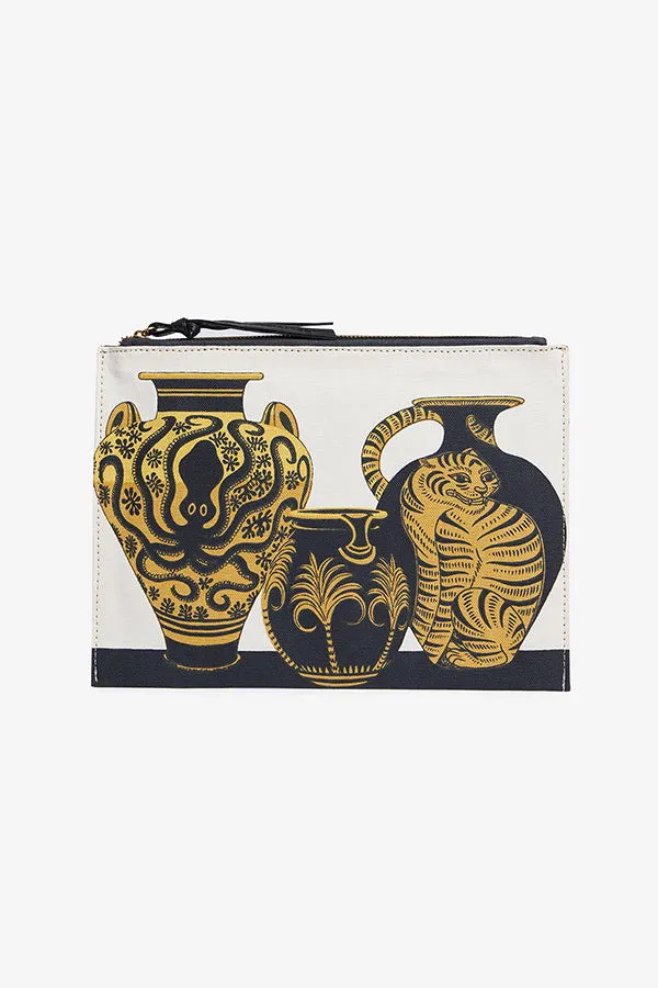 MYKONOS JAR WHITE POUCH
