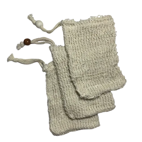 Natural Sisal Soap Shower Bag