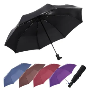 NIKIOYE Umbrella Compact Travel Umbrellas Strong Durable Windproof 50  UV Blocking Umbrella for Sun Rain Portable Umbrella, Auto Open/Close, Perfect Car Umbrella, Golf Umbrella
