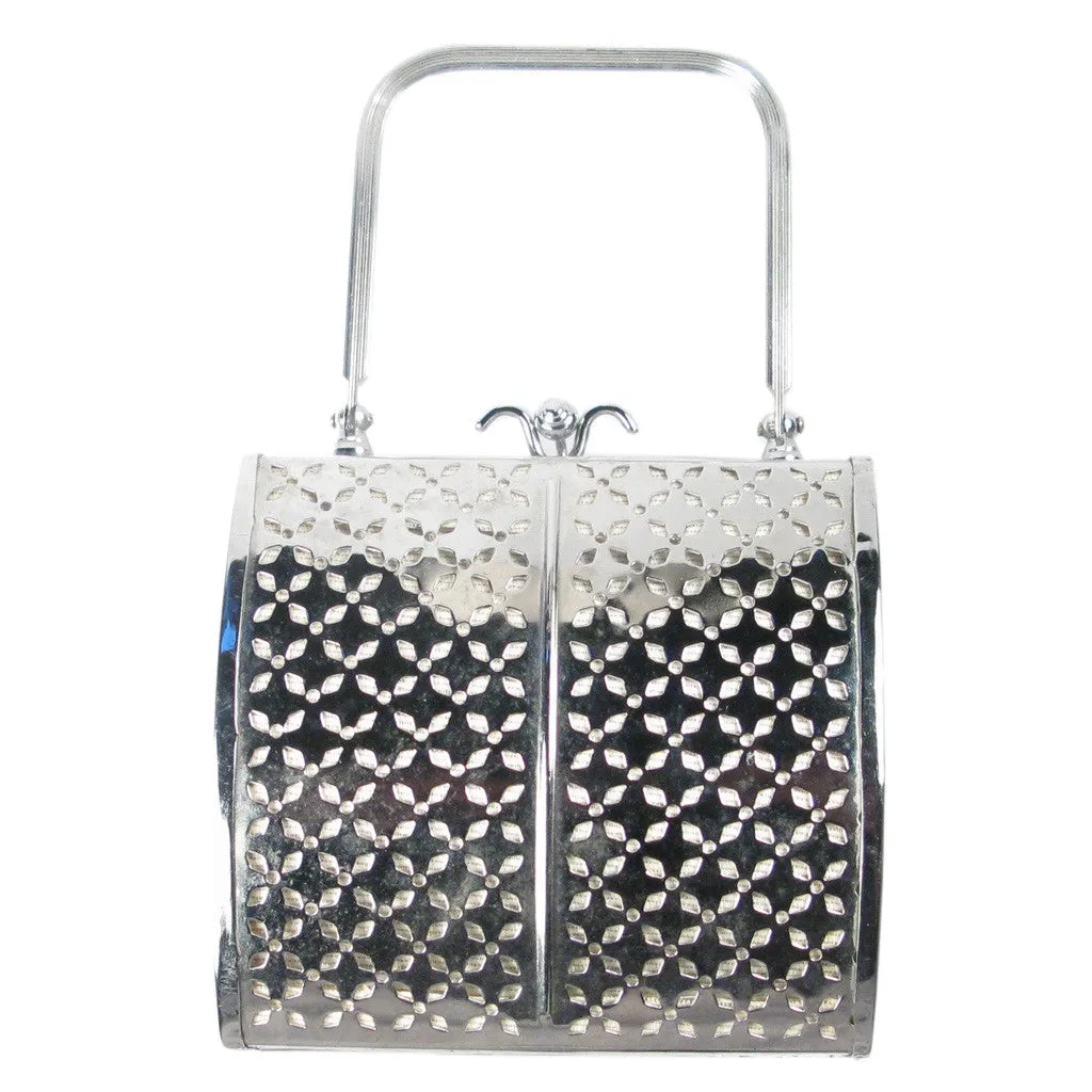 One-Of-A-Kind Vintage Petite Stainless Steel Clutch