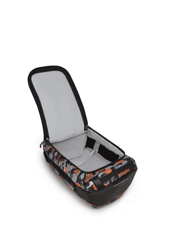 Osprey Transporter® Duffel 40 Black/Orange Camo