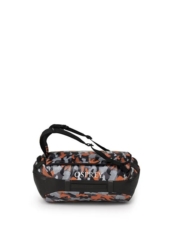 Osprey Transporter® Duffel 40 Black/Orange Camo