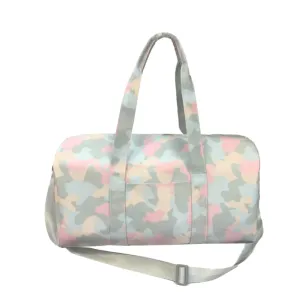 Personalized Nylon Pink Camo Duffel Weekender