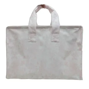 Personalized Nylon Pink Toile Overnight Tote