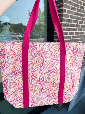 Pink Shell Beach Bag
