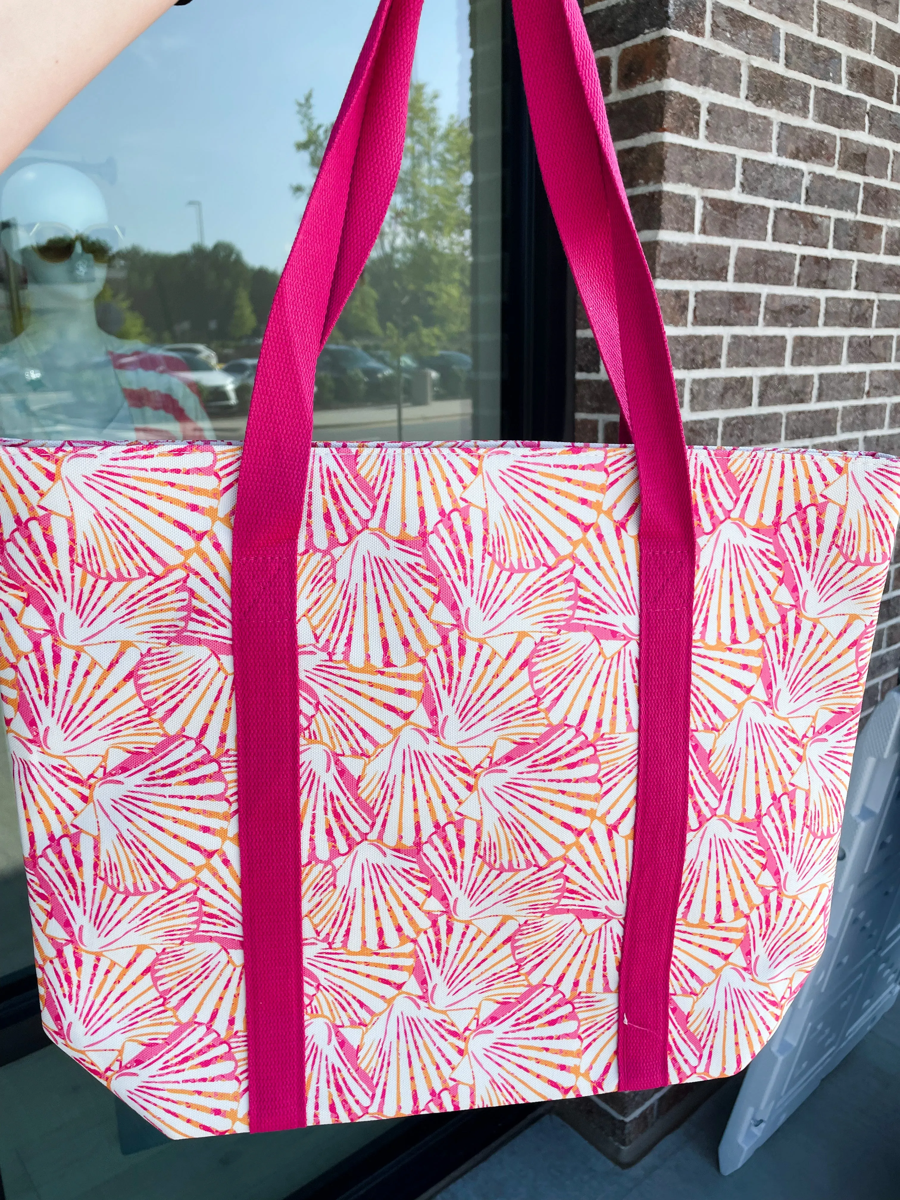 Pink Shell Beach Bag