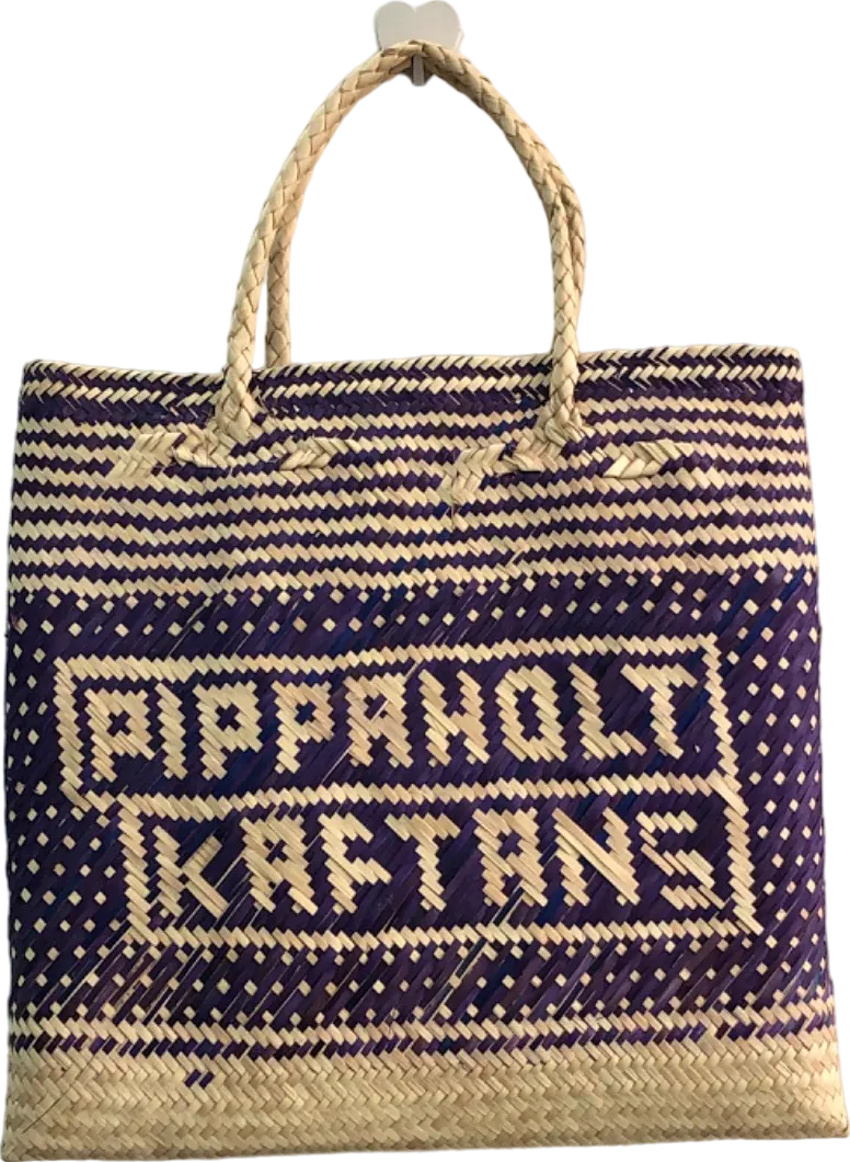 Pippa Holt Purple Reyan Basket Tote Bag One Size