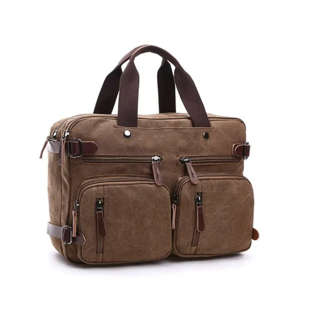 Reduced price Messenger Large Scione Leather Briefcase Tote Shoulder Business Casual Canvas Travel Men Laptop Bag Handbag Back Massive price drop Pocket Suitcase