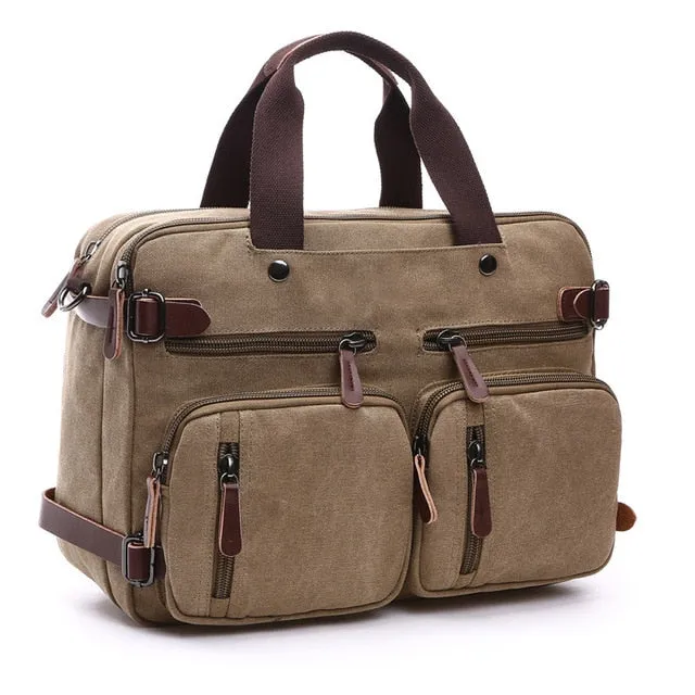 Reduced price Messenger Large Scione Leather Briefcase Tote Shoulder Business Casual Canvas Travel Men Laptop Bag Handbag Back Massive price drop Pocket Suitcase