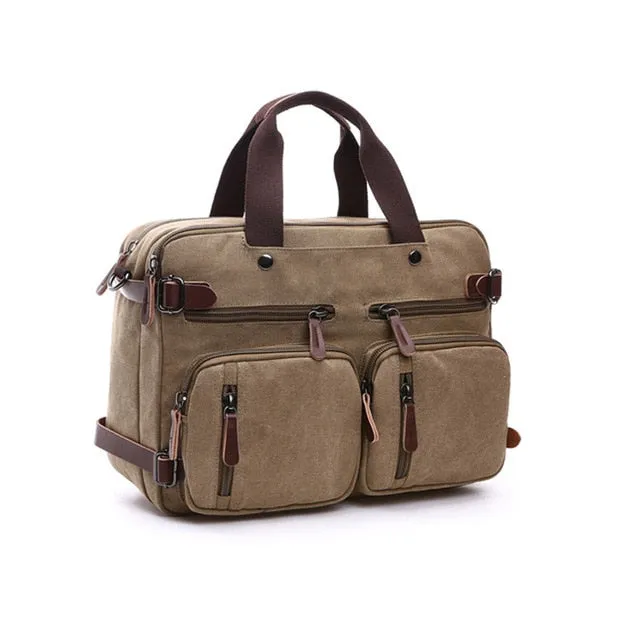 Reduced price Messenger Large Scione Leather Briefcase Tote Shoulder Business Casual Canvas Travel Men Laptop Bag Handbag Back Massive price drop Pocket Suitcase
