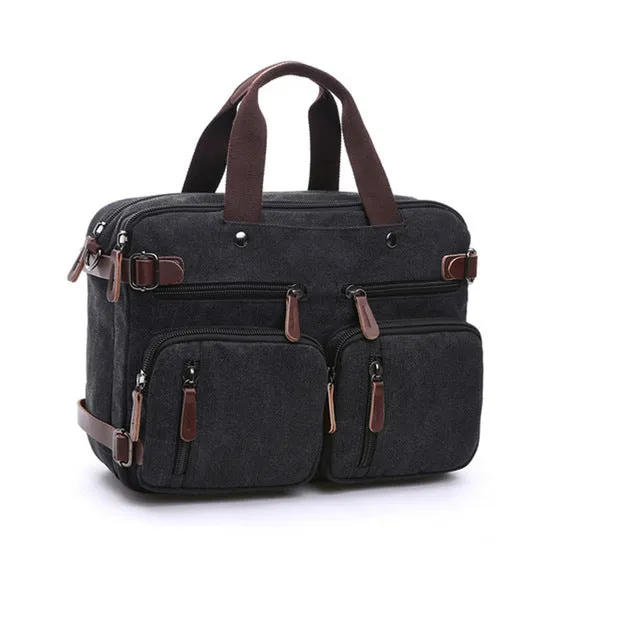 Reduced price Messenger Large Scione Leather Briefcase Tote Shoulder Business Casual Canvas Travel Men Laptop Bag Handbag Back Massive price drop Pocket Suitcase