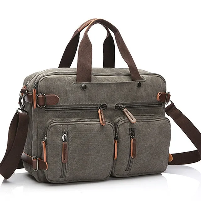 Reduced price Messenger Large Scione Leather Briefcase Tote Shoulder Business Casual Canvas Travel Men Laptop Bag Handbag Back Massive price drop Pocket Suitcase