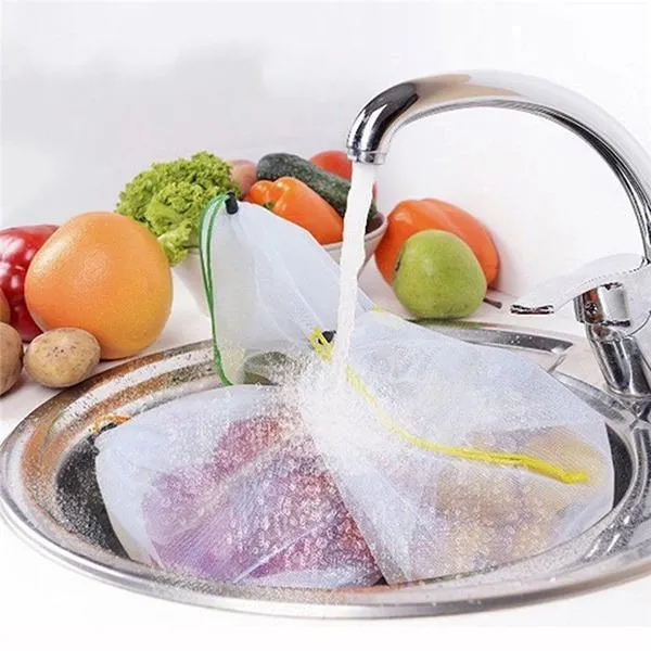 Reusable Refrigerator Mesh Bags (12 pcs)