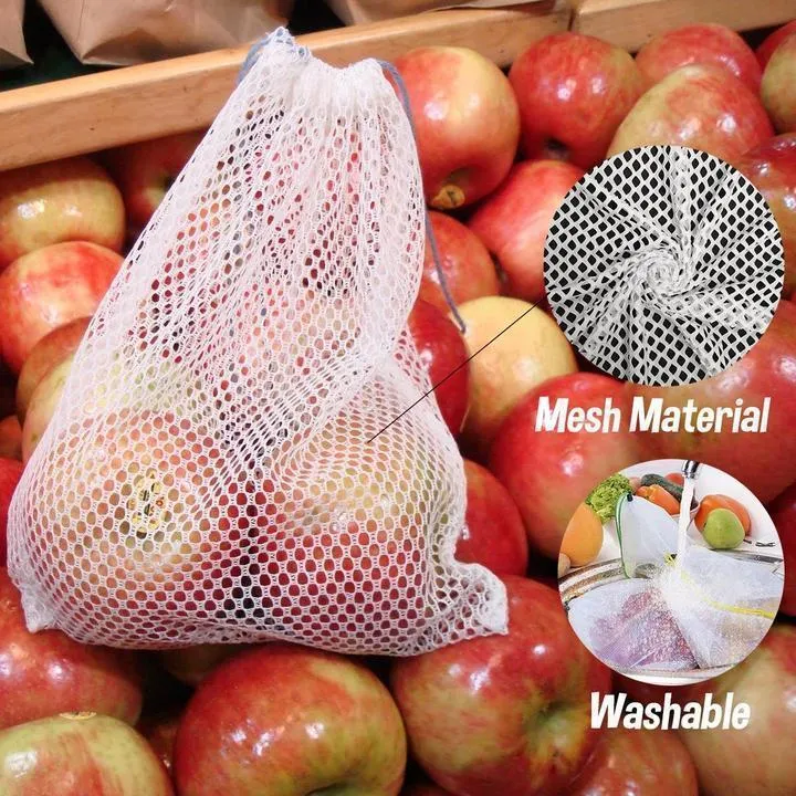 Reusable Refrigerator Mesh Bags (12 pcs)