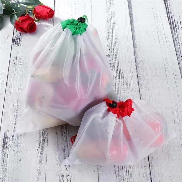 Reusable Refrigerator Mesh Bags (12 pcs)