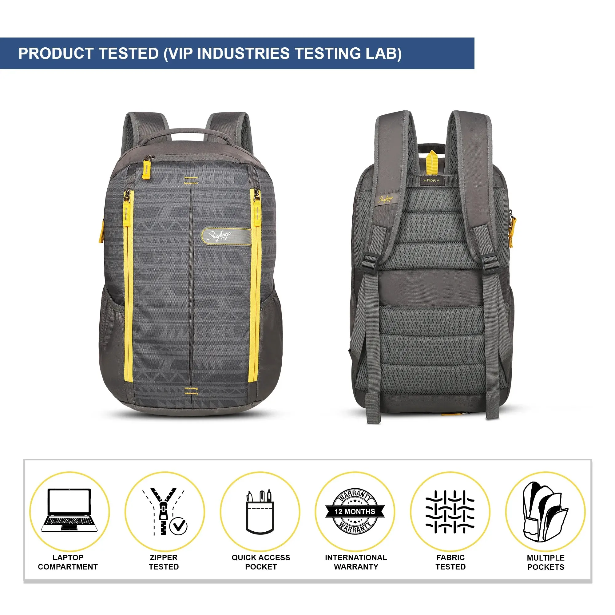 Skybags Offroader NX  02 Laptop Backpack Grey