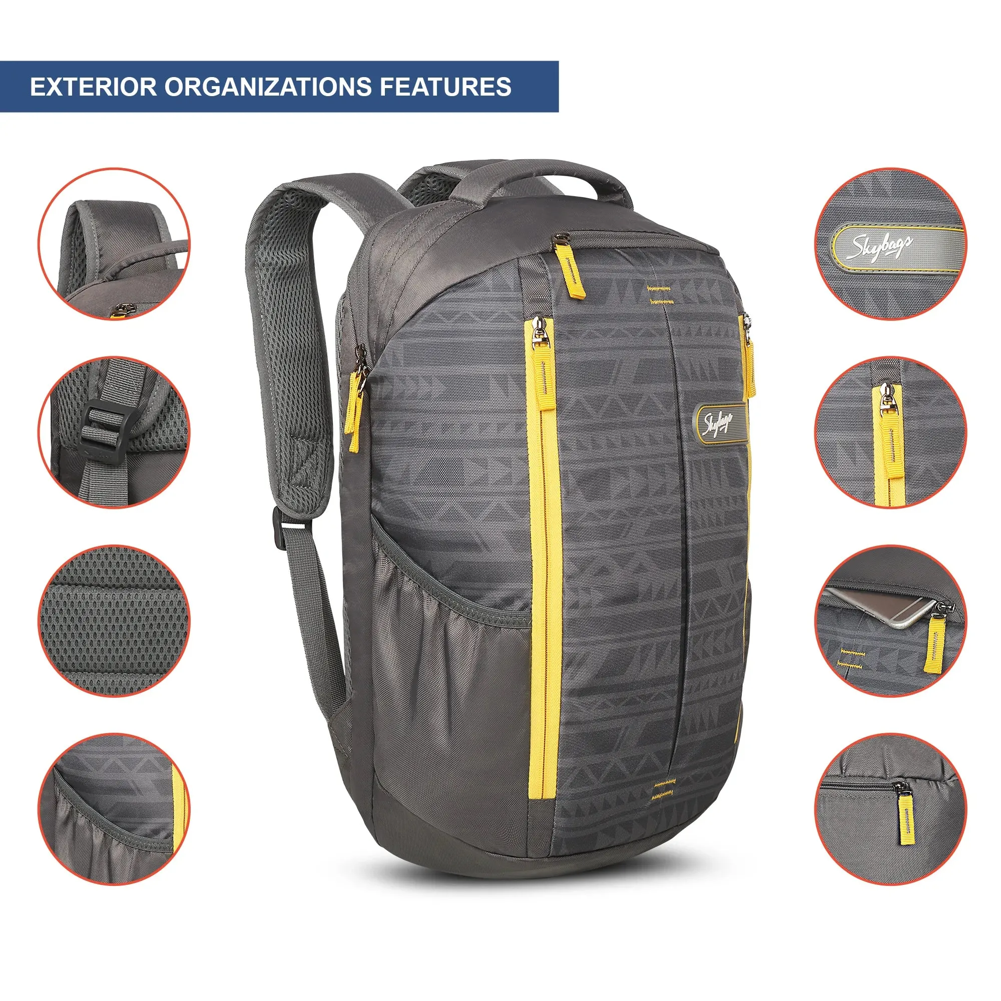 Skybags Offroader NX  02 Laptop Backpack Grey