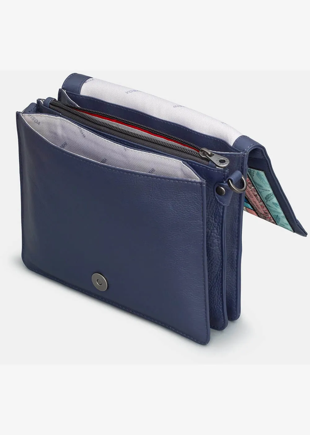 Succubus Bags Books Jane Austen Bookworm Leather Flap Shoulderbag Navy