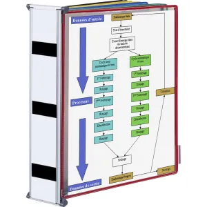 Tarifold Wall-mountable Unit Magnetic Starter Set - 10 Assorted Color Pockets