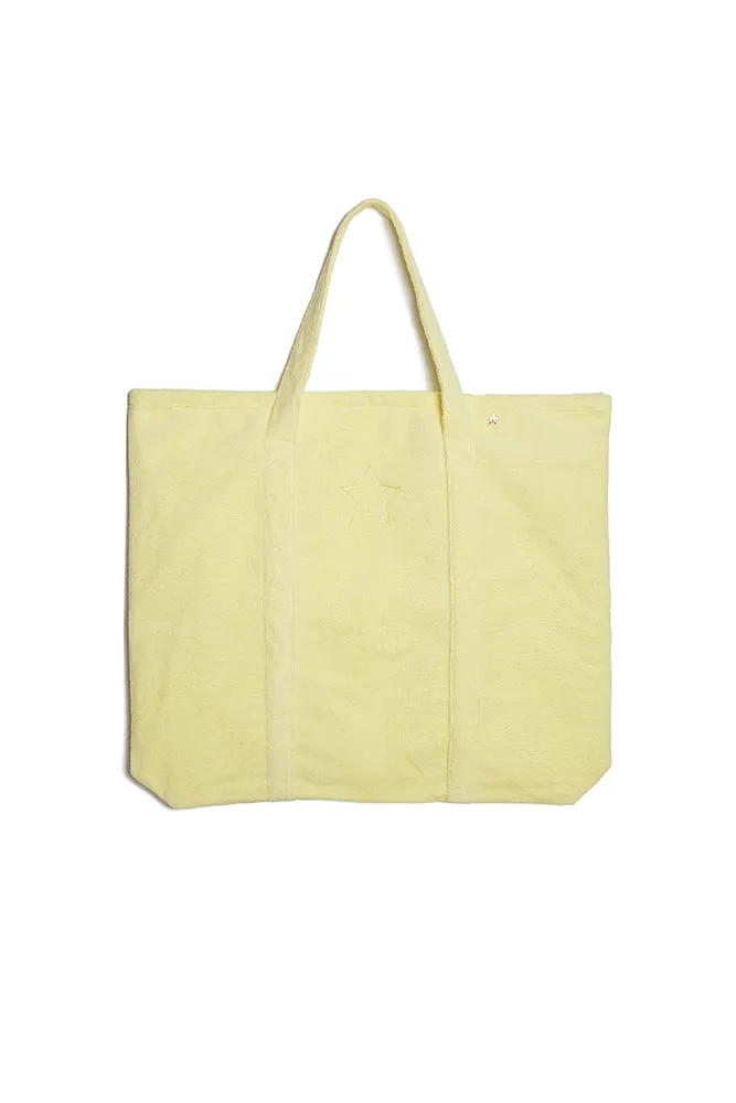 The O’ahu French Terry Beach Tote with Star - Yellow