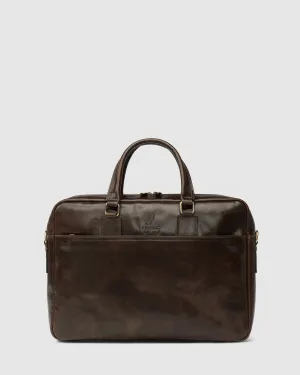 Tokyo Chocolate - Leather Laptop Case