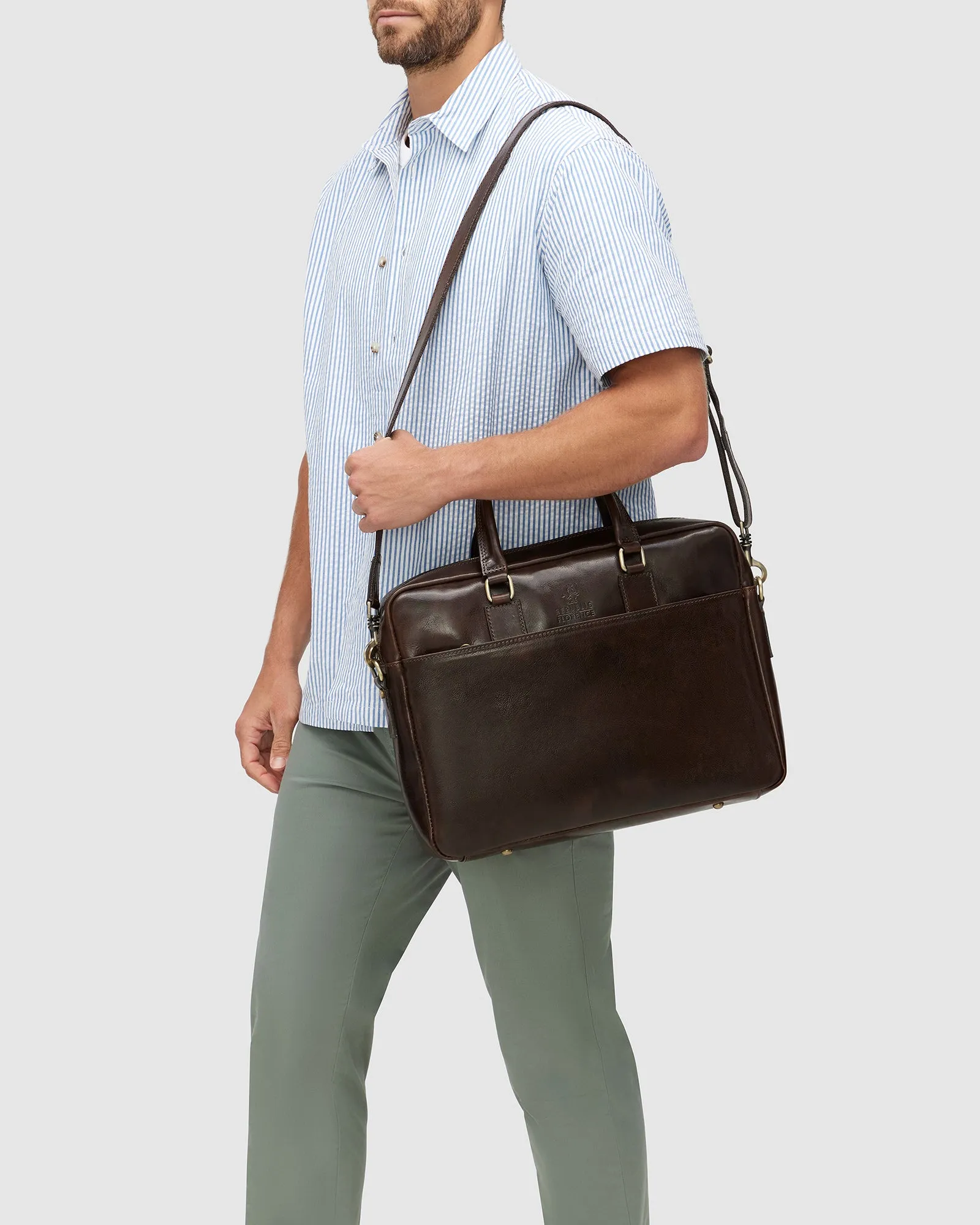 Tokyo Chocolate - Leather Laptop Case