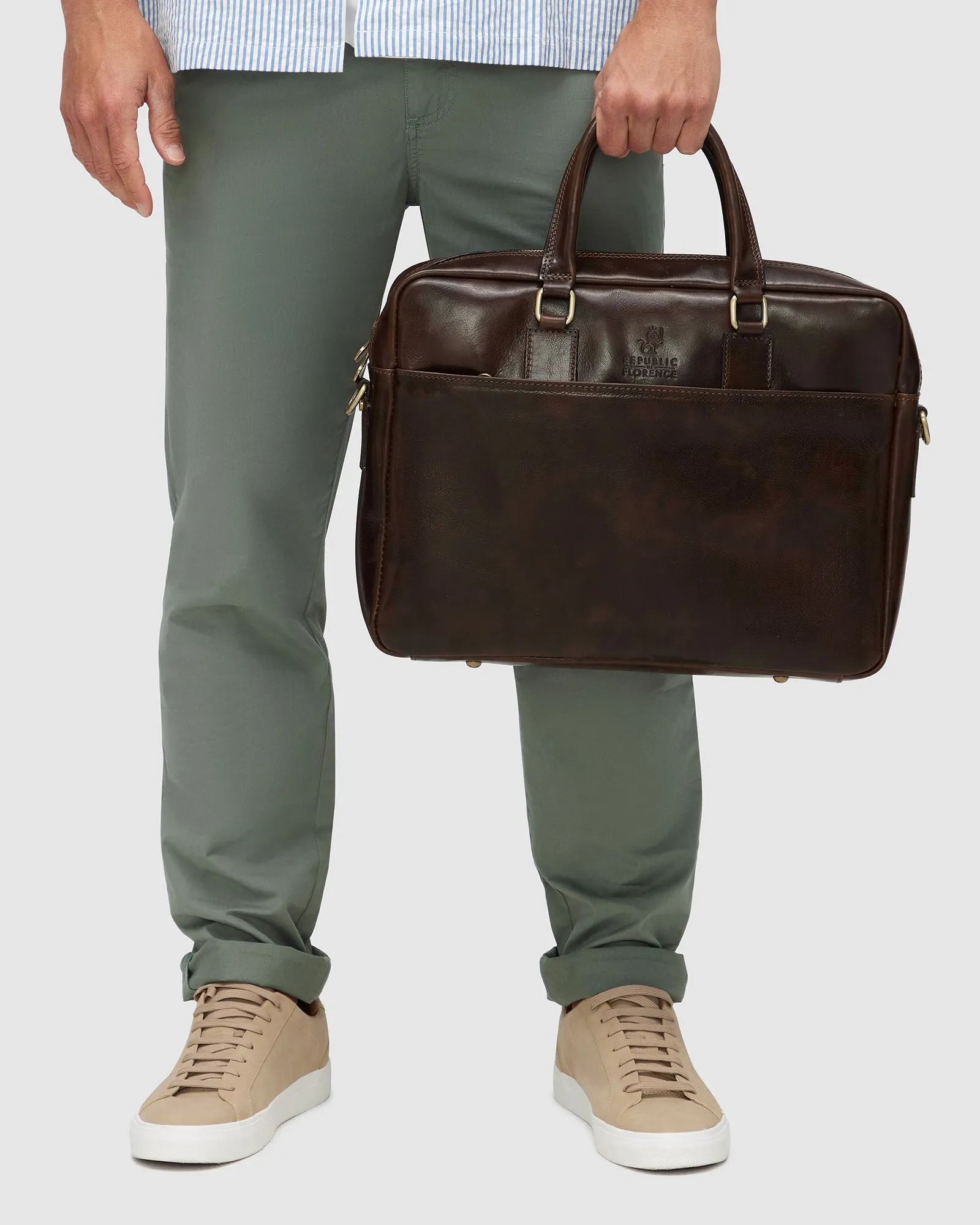 Tokyo Chocolate - Leather Laptop Case