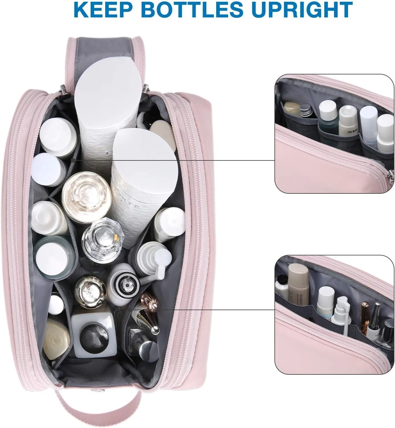 Travel Makeup Toiletry Bag for Women Waterproof Shaving Bag