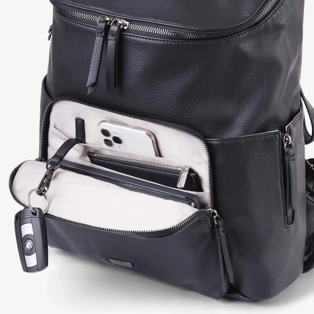 Vanchi Vegan Frankie Everyday Backpack - Black