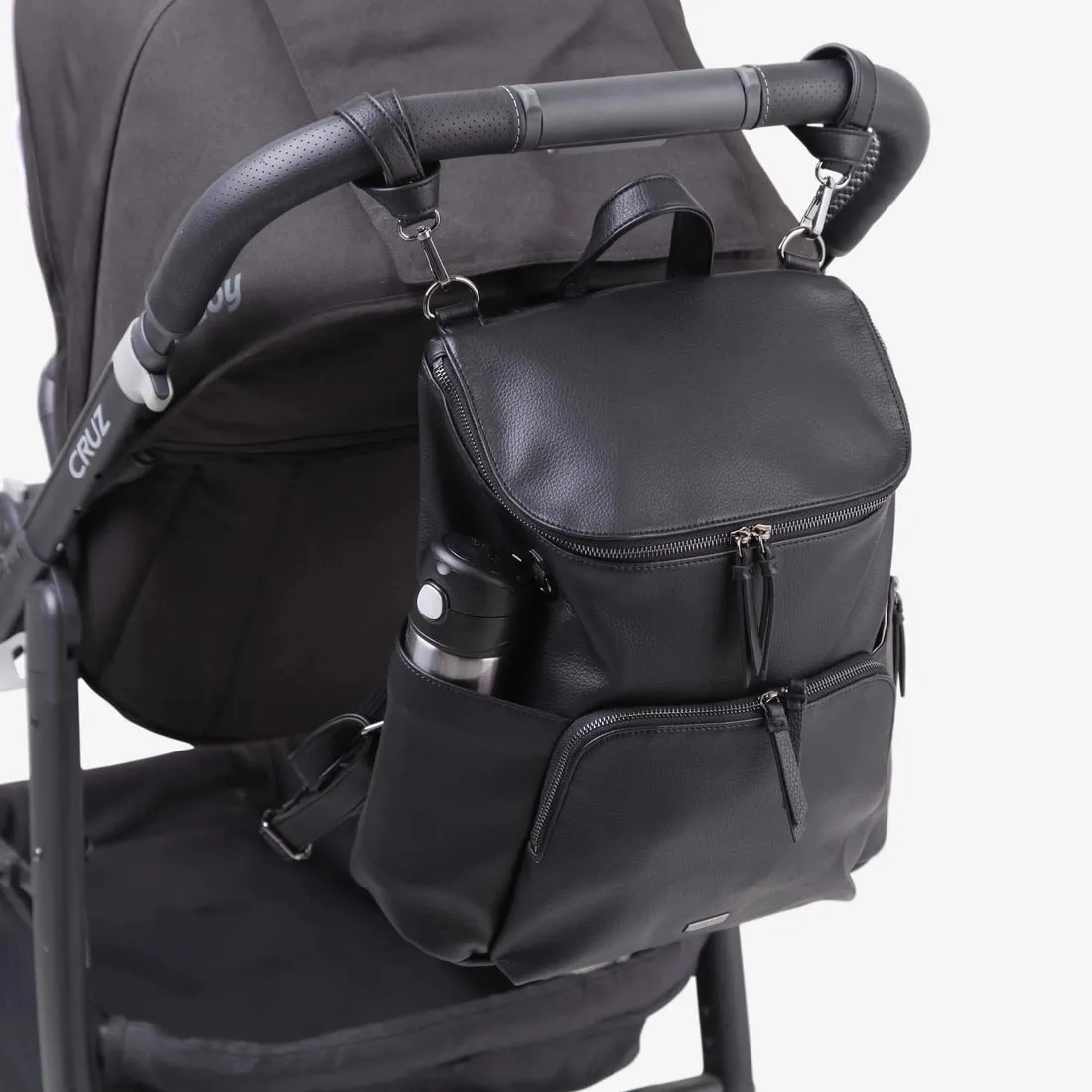 Vanchi Vegan Frankie Everyday Backpack - Black