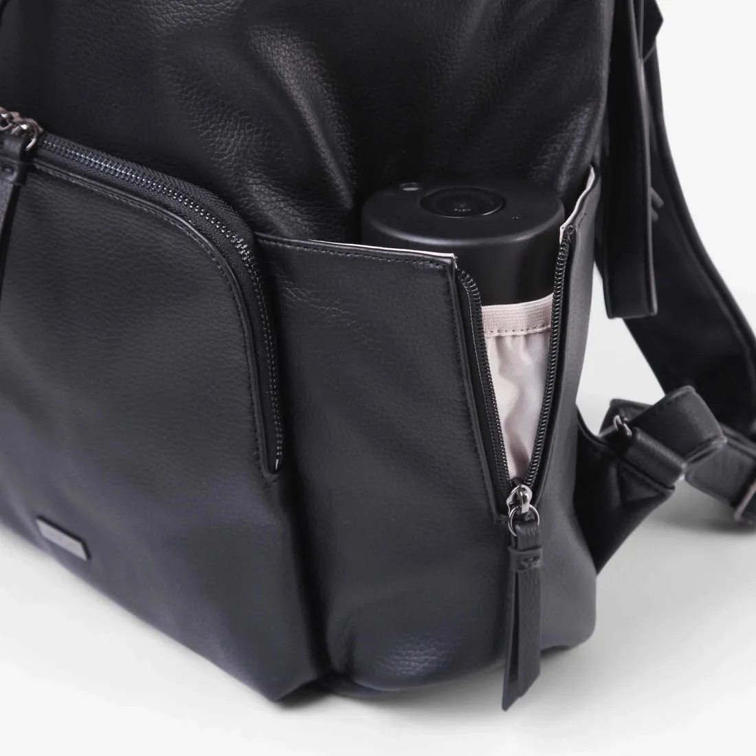 Vanchi Vegan Frankie Everyday Backpack - Black