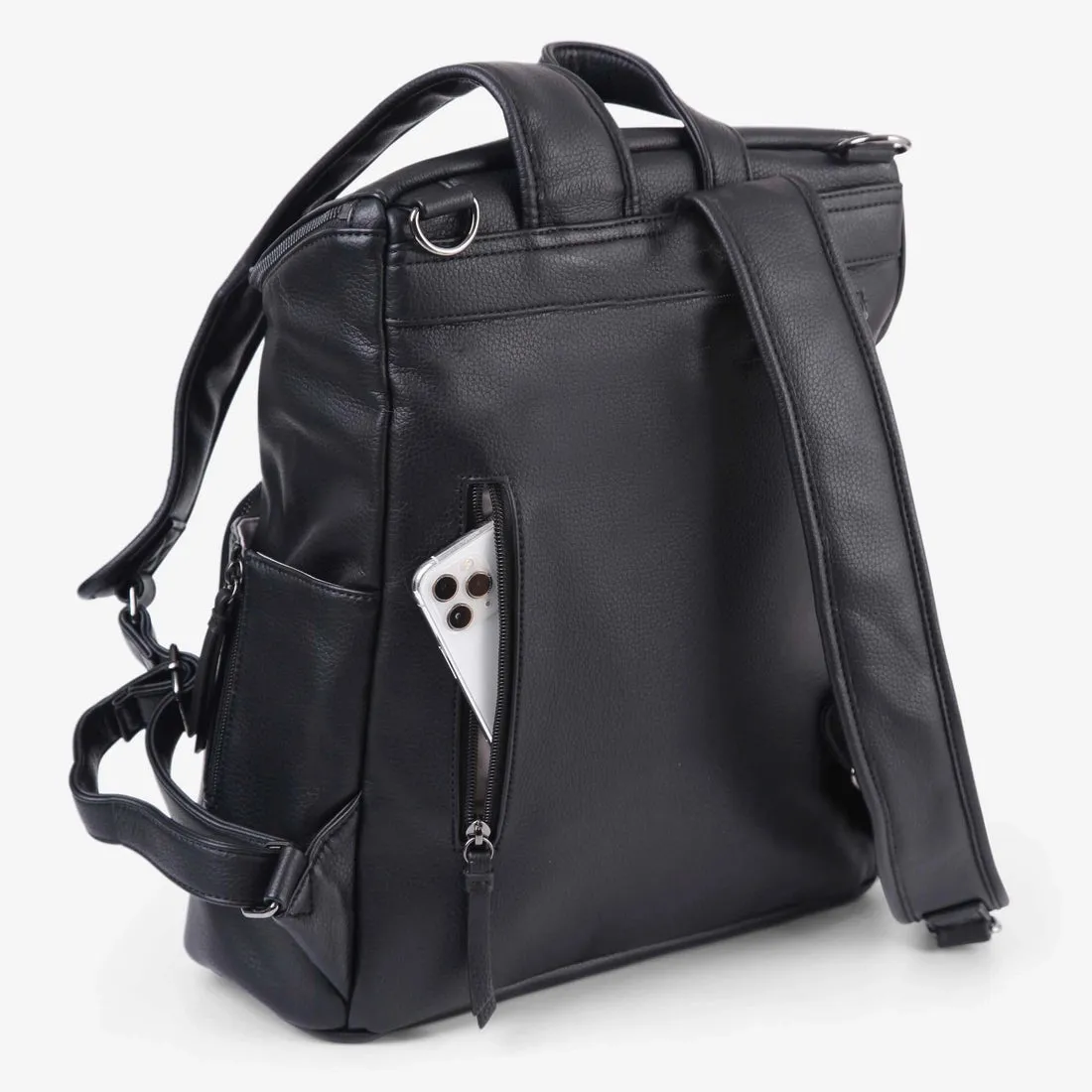Vanchi Vegan Frankie Everyday Backpack - Black