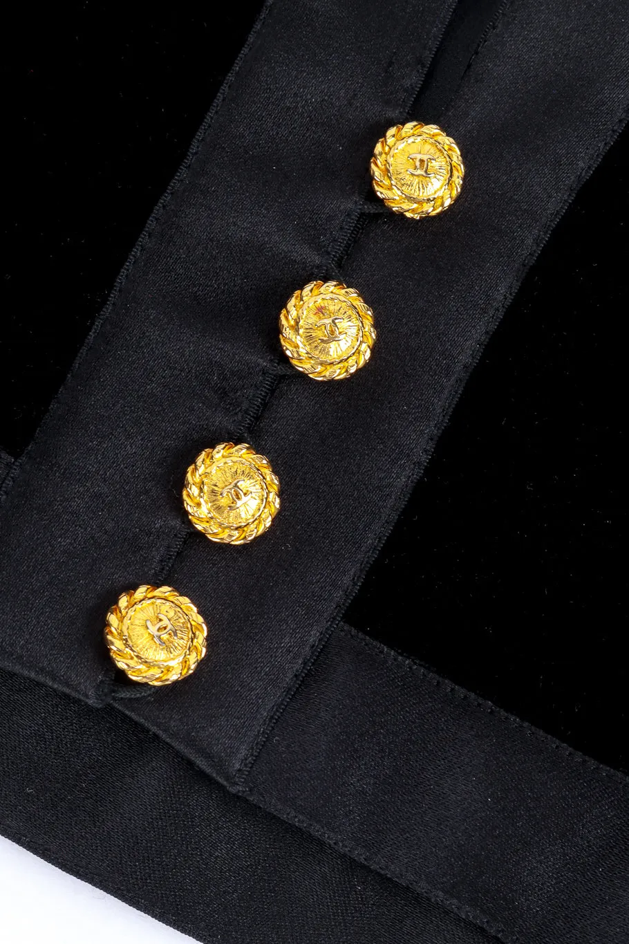 Velvet & Satin Trim Crop Jacket