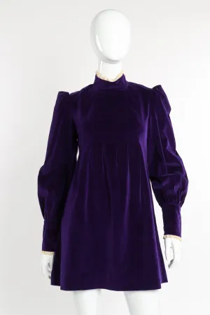 Velvet Babydoll Dress