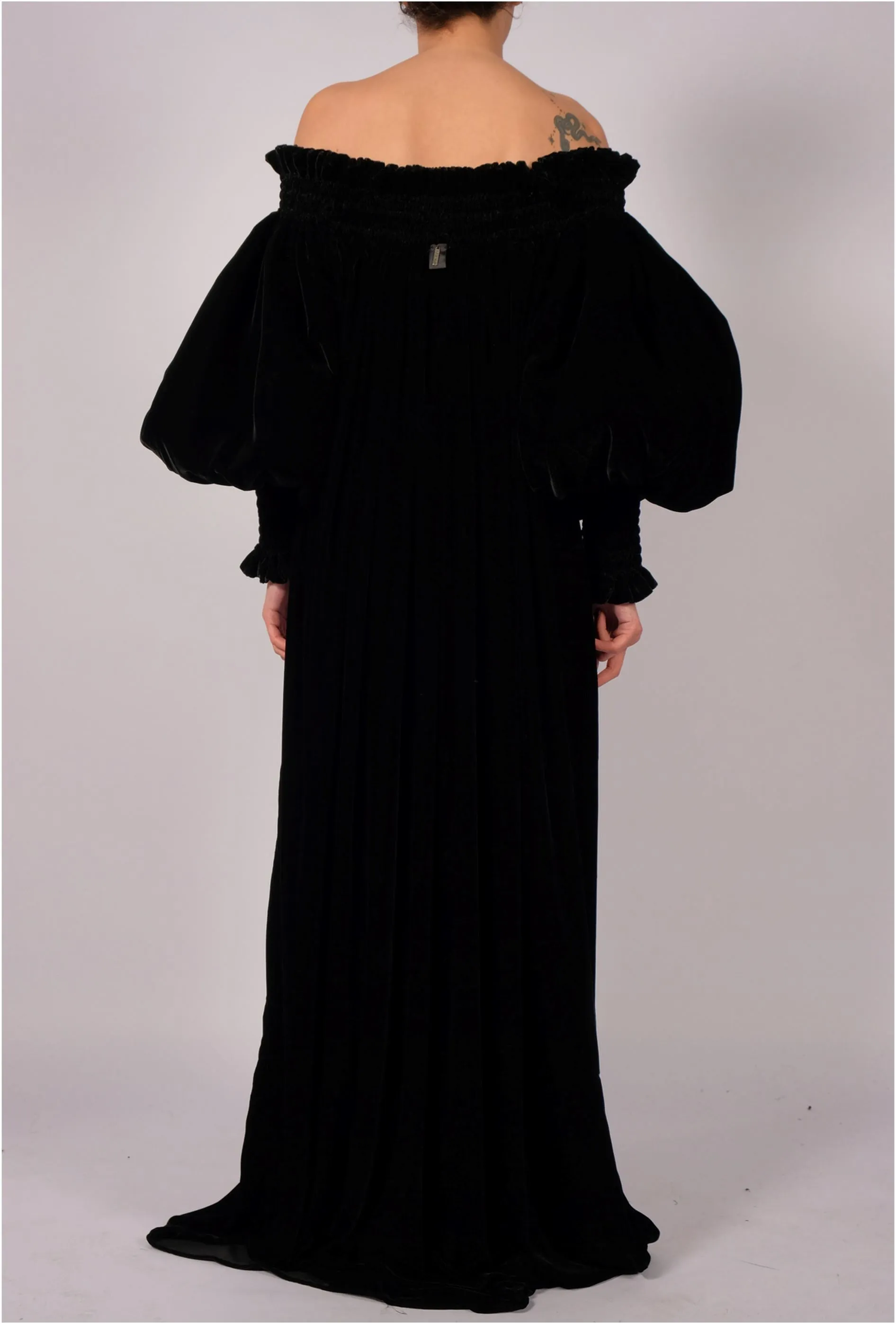 Velvet Dress with Sleeves