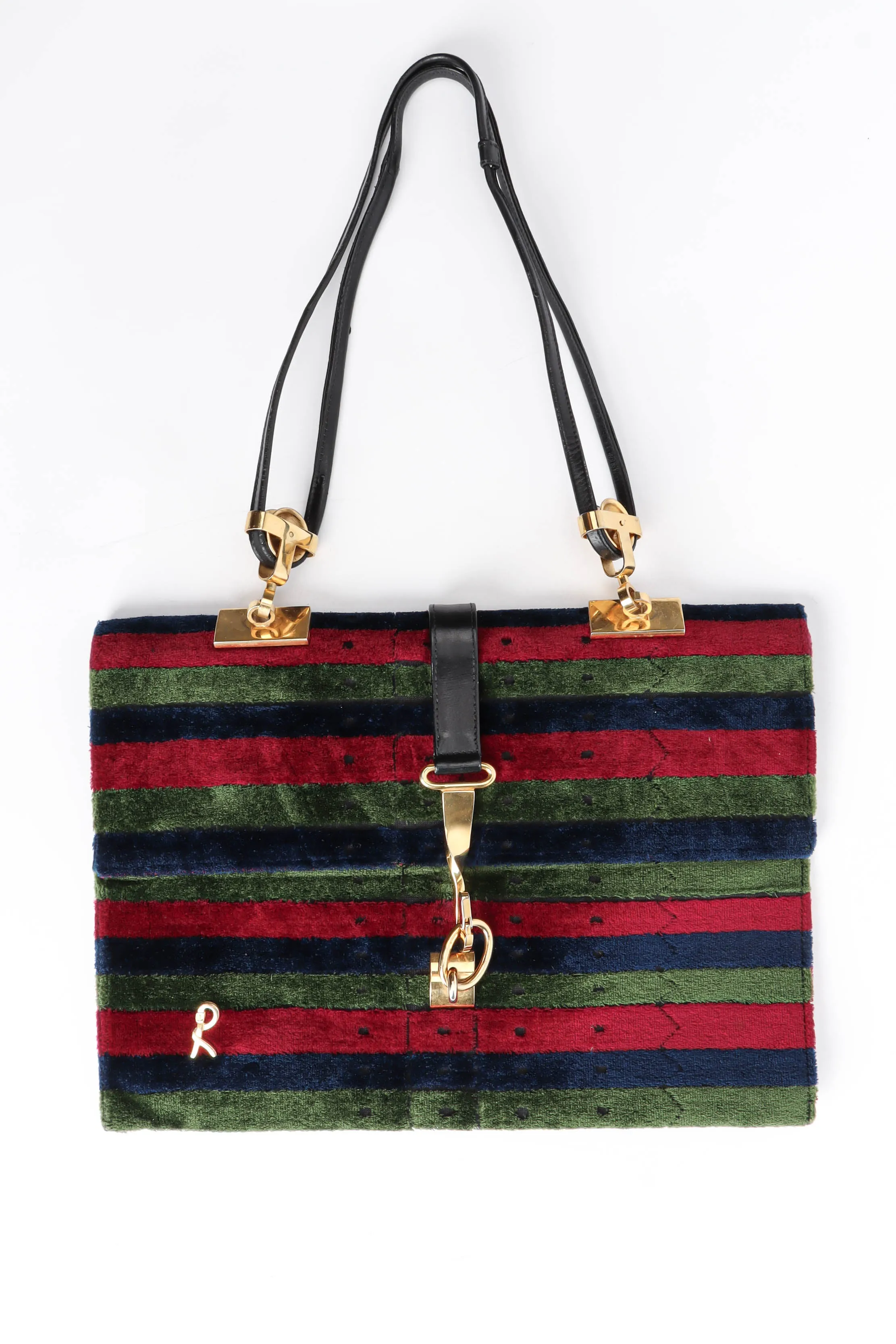 Velvet Envelope Shoulder Clutch