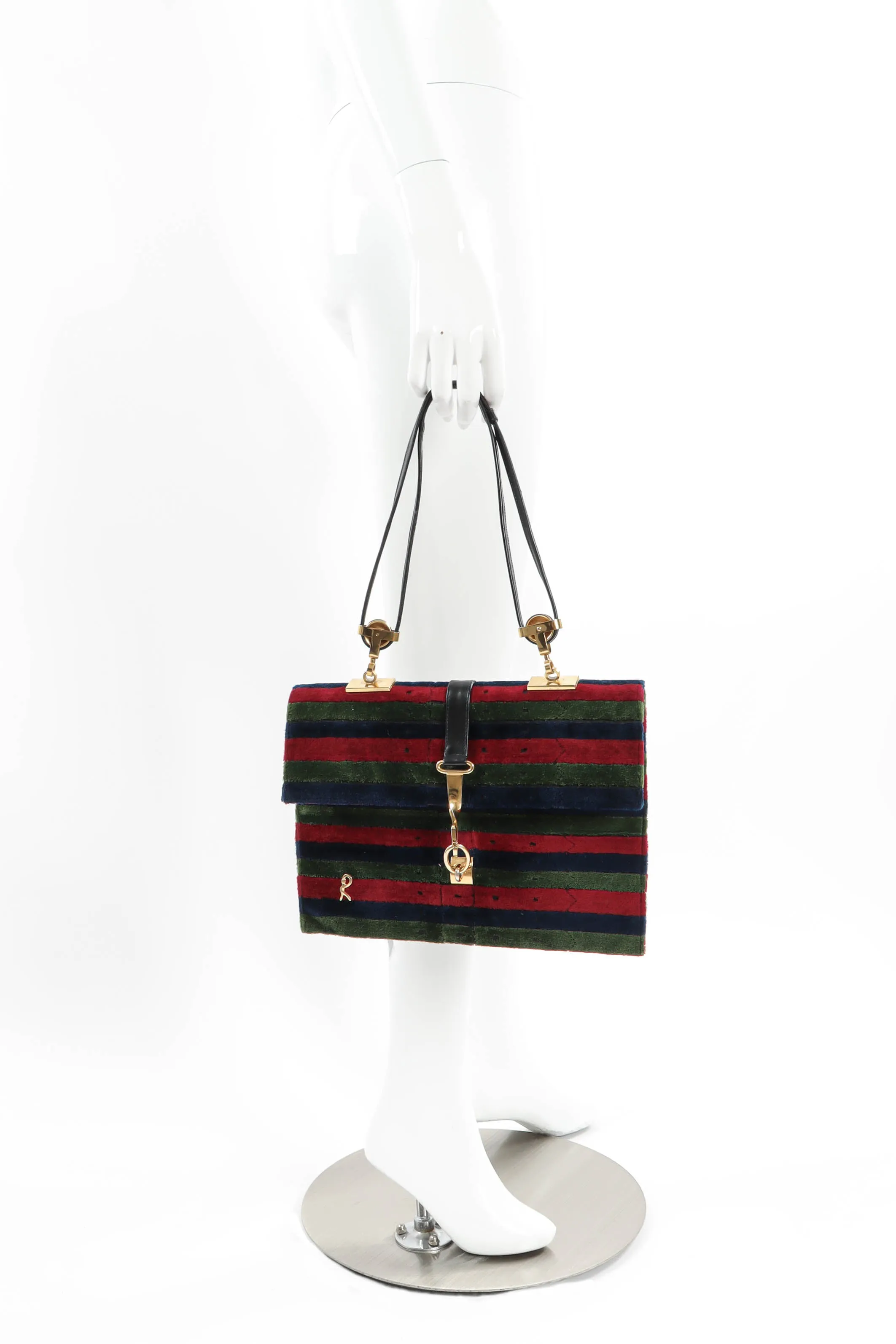 Velvet Envelope Shoulder Clutch