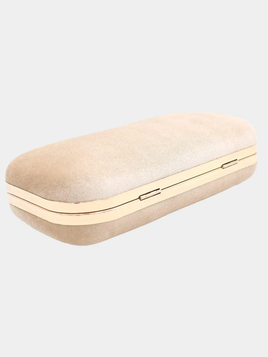 Velvet Inlay Pearl Dinner Wedding Clutch Bags MNBF042